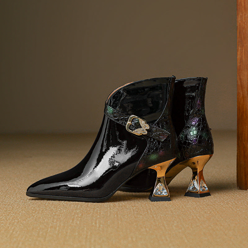 Ostranuxe Luxe Crocodile Booties