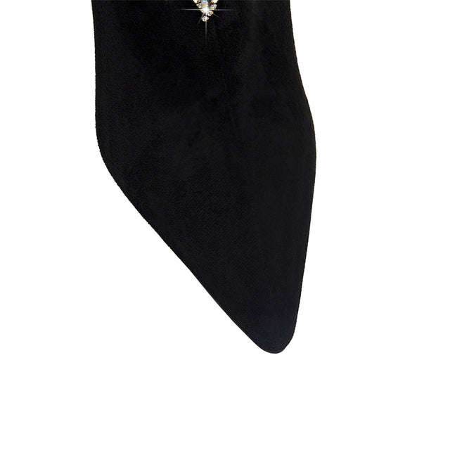 Ostranuxe Bridal Zipper Booties