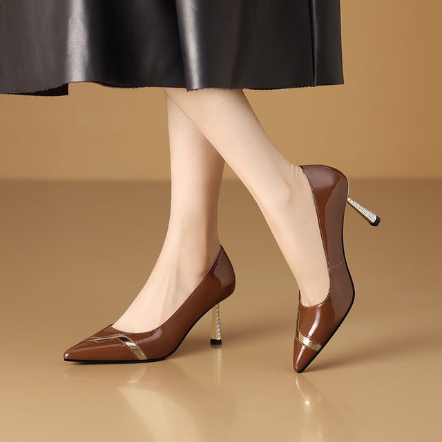 Auburnyx Ebonique Office Stilettos