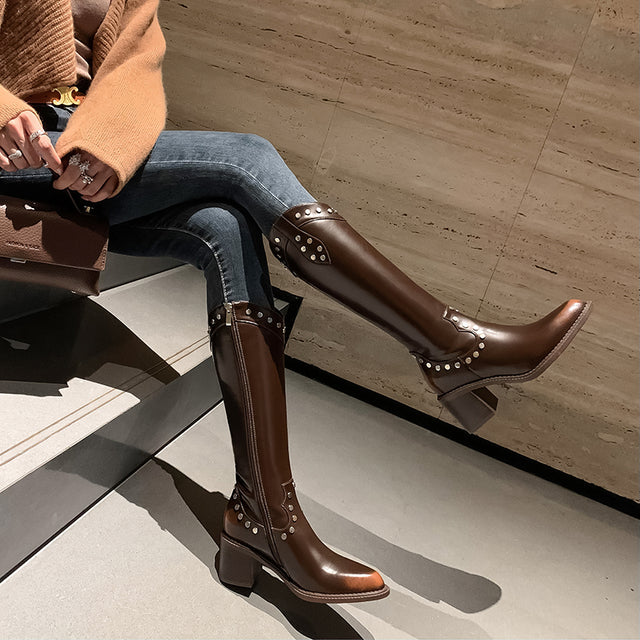 Veltique Luxe Tall Slip-Ons