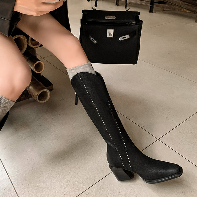Veltique Heritage High-Rise Boots