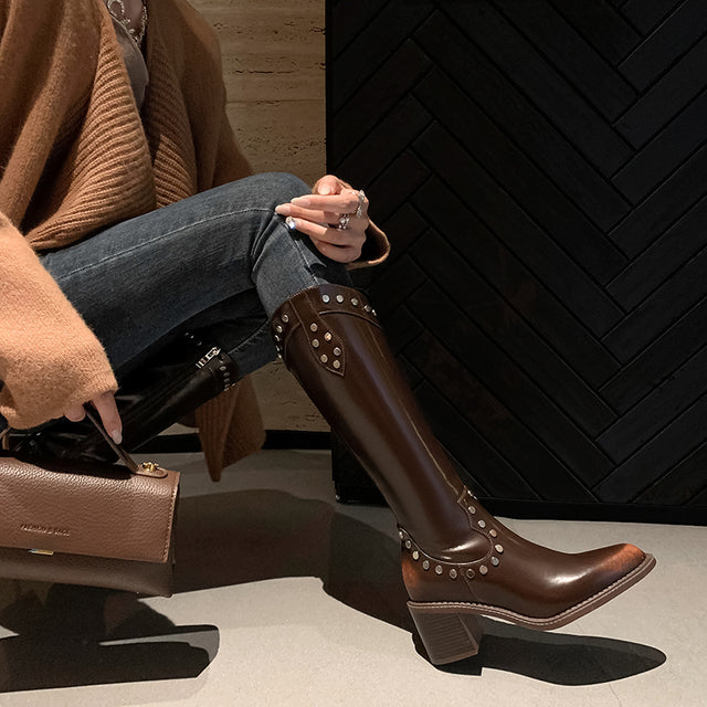 Veltique Luxe Tall Slip-Ons