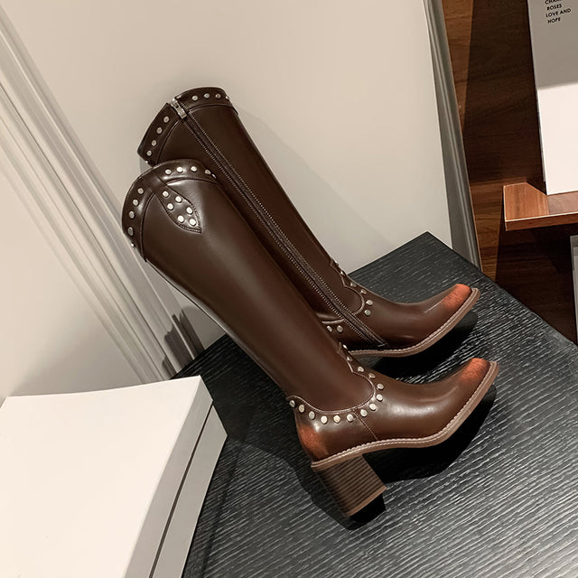 Veltique Luxe Tall Slip-Ons