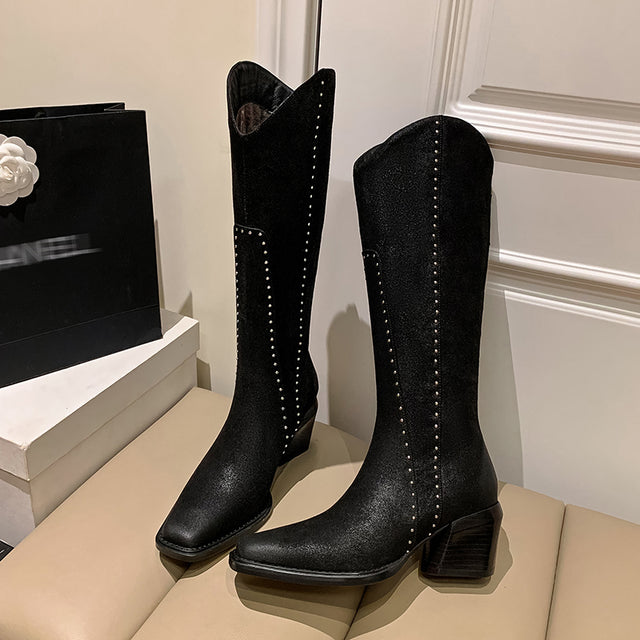 Veltique Heritage High-Rise Boots