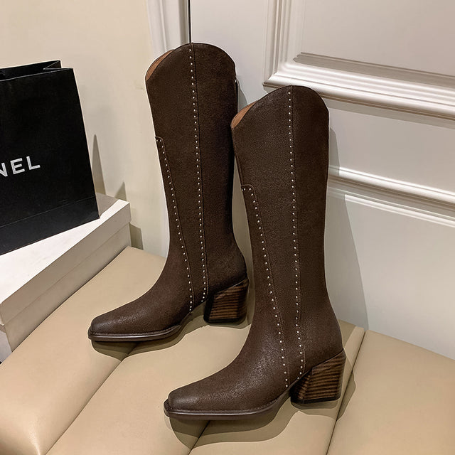 Veltique Heritage High-Rise Boots