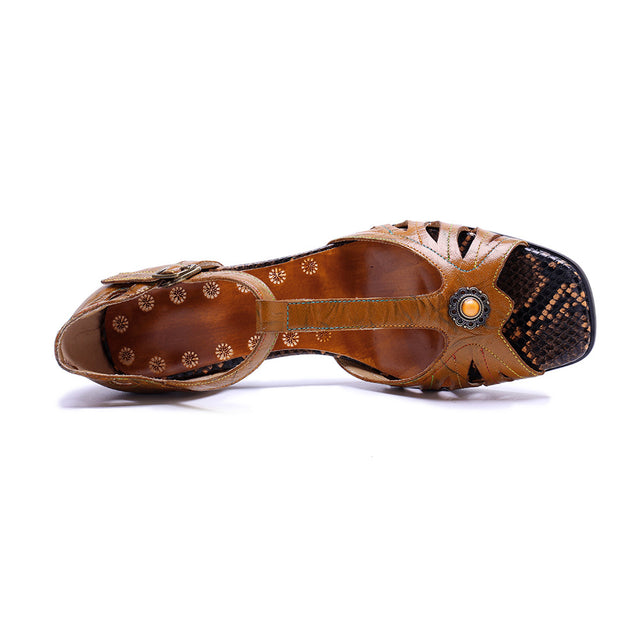 Veltique Elegance Buckle Heels
