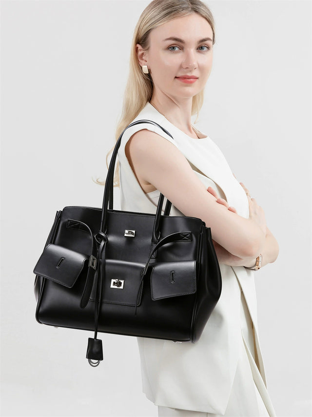 Veltique Leather Shoulder Bag