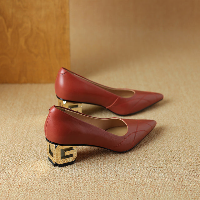 Luxalon Croc-Pattern Stilettos