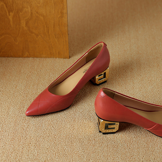 Luxalon Croc-Pattern Stilettos