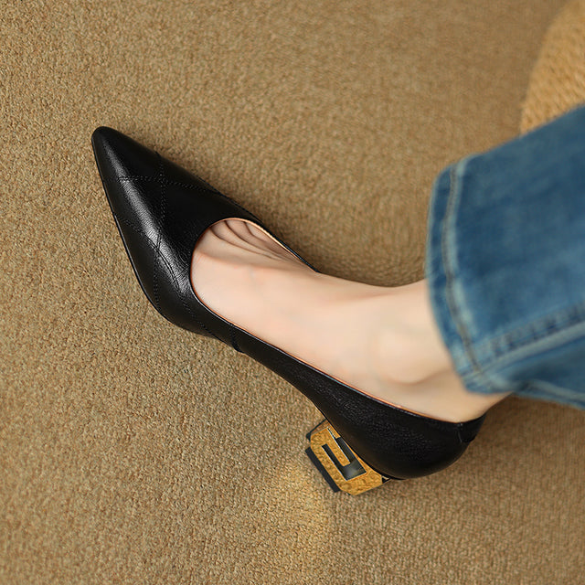 Luxalon Croc-Pattern Stilettos