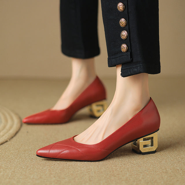 Luxalon Croc-Pattern Stilettos