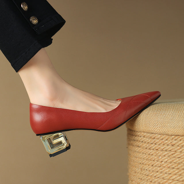 Luxalon Croc-Pattern Stilettos