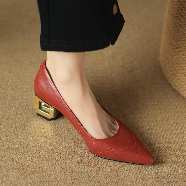 Luxalon Croc-Pattern Stilettos