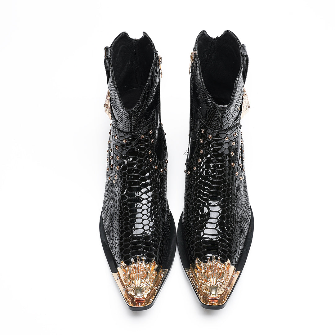 Opulessa Signature Event Metal Head Boots