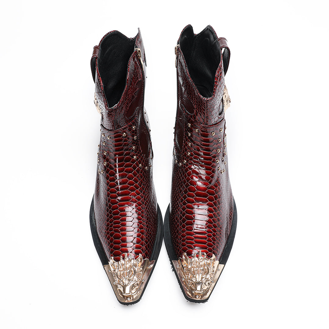 Opulessa Signature Event Metal Head Boots