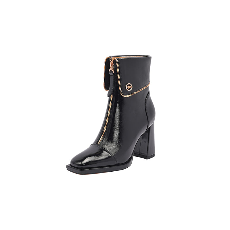 Veltique Elegance Zip Booties