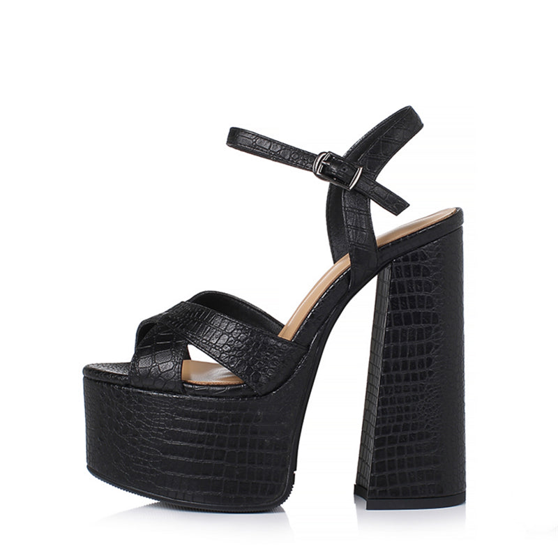 Bravonté Veltique Croctex Wedding Stilettos