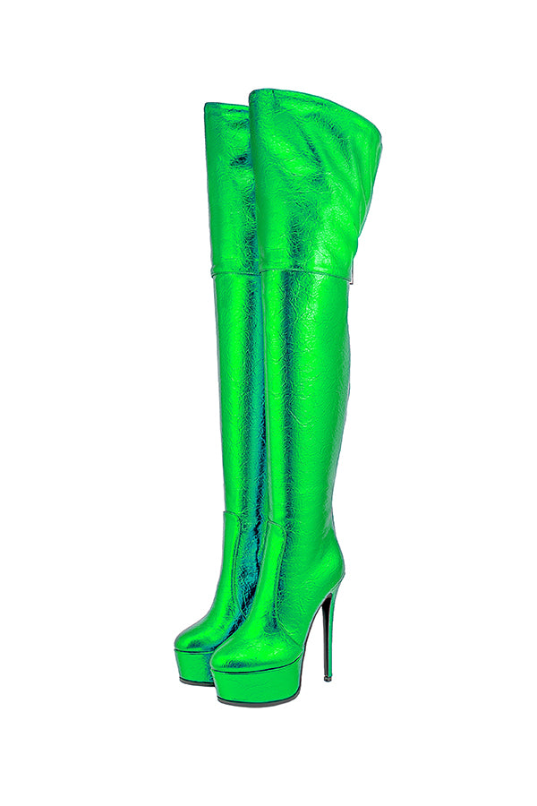 Veltique Wedding Slip Boots