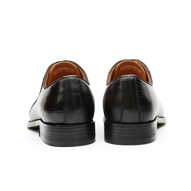 Eldorian Croc-Pattern Oxfords