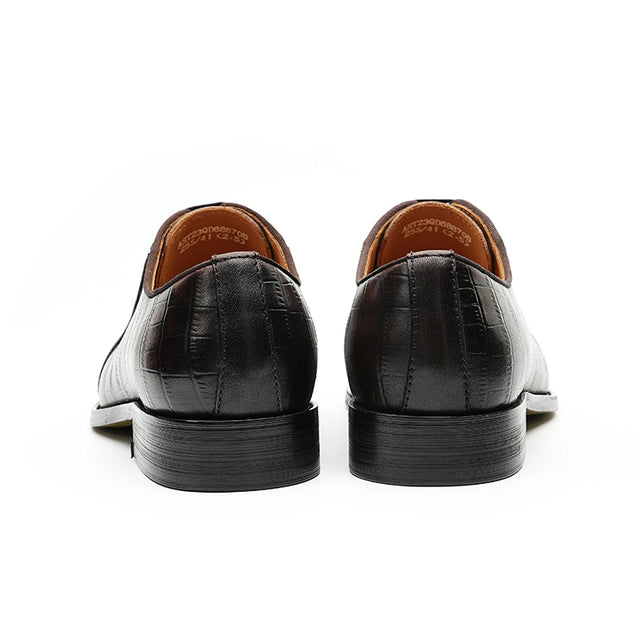 Eldorian Croc-Pattern Oxfords