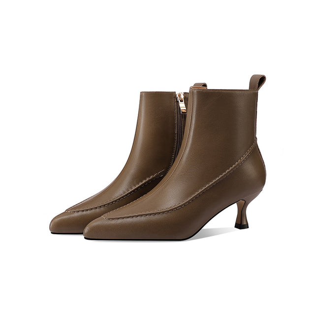 Veltique Sleek Zip Boots