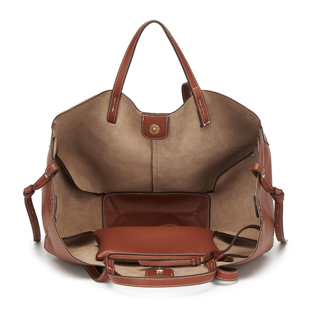 Veltique Leather Shoulder Bag
