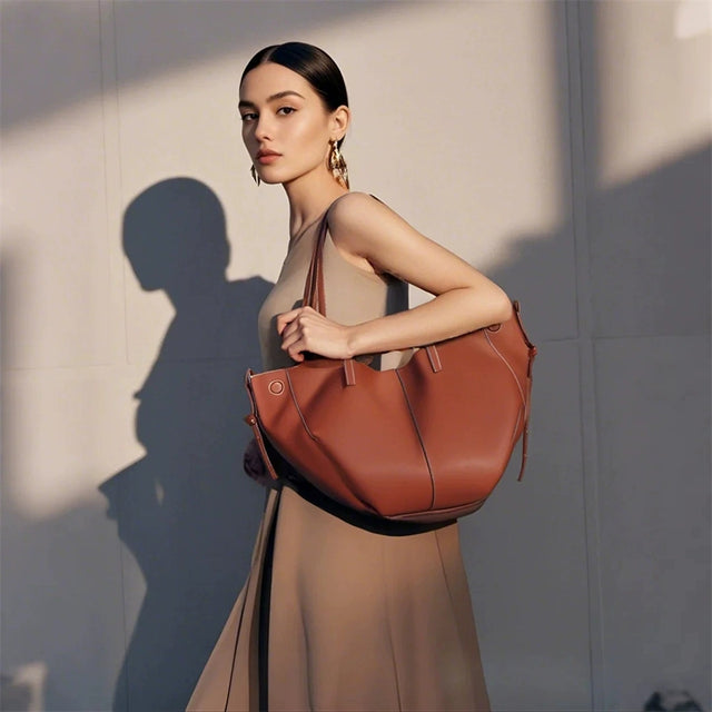 Veltique Leather Shoulder Bag