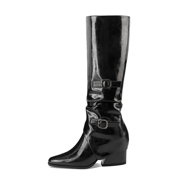 Veltique Chic Slip-On Boots
