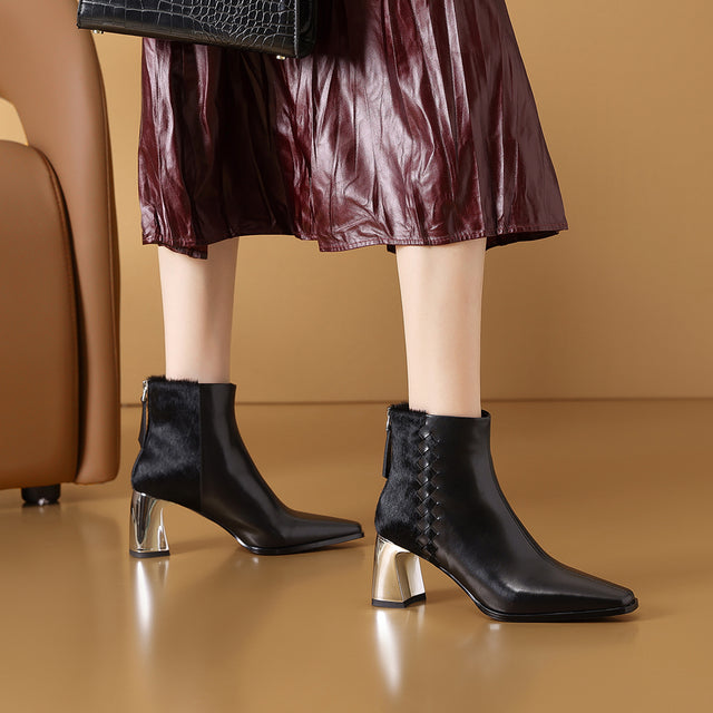 Goldara Ebonique Zip Heels