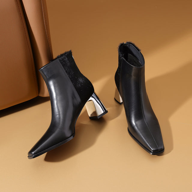 Goldara Ebonique Zip Heels