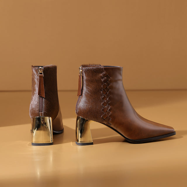 Goldara Ebonique Zip Heels