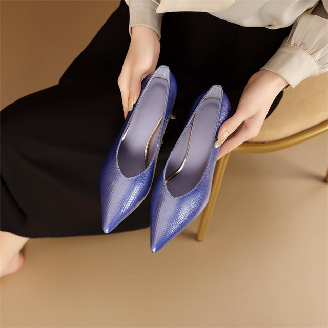 Eldorian AlliChic Exotic Leather High Heels