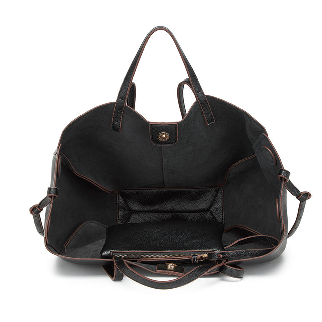 Veltique Leather Shoulder Bag