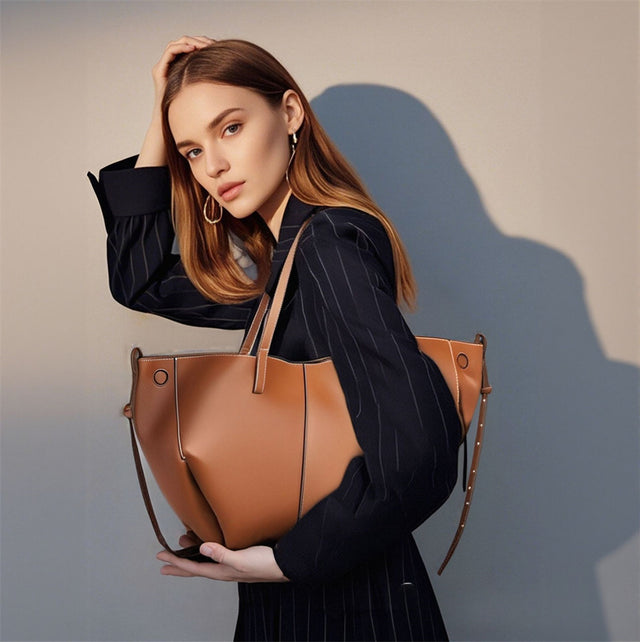 Veltique Leather Shoulder Bag