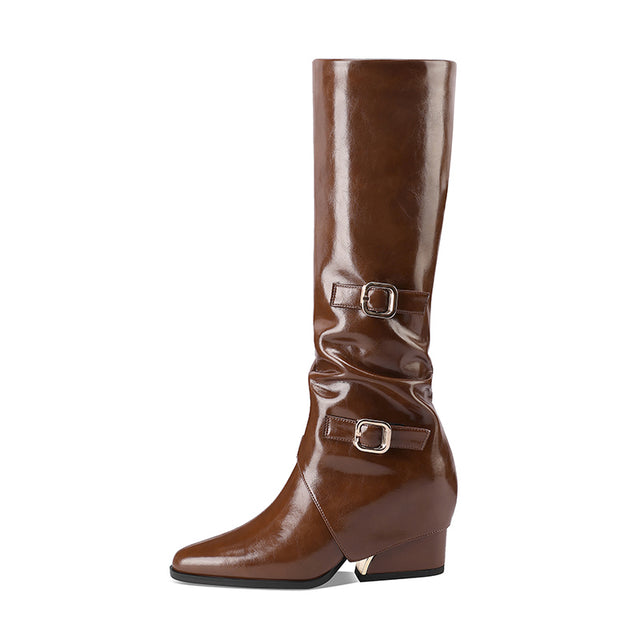 Veltique Chic Slip-On Boots