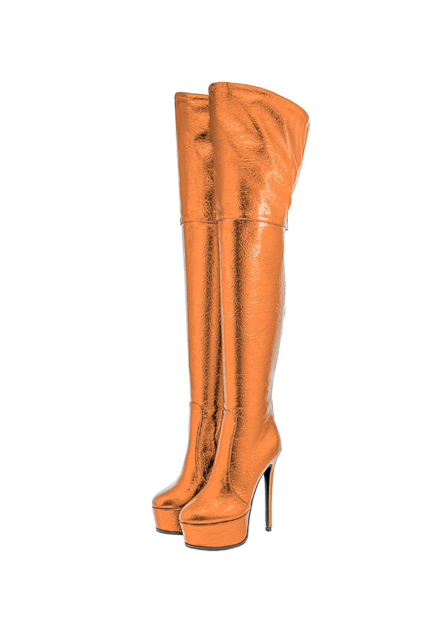 Veltique Wedding Slip Boots