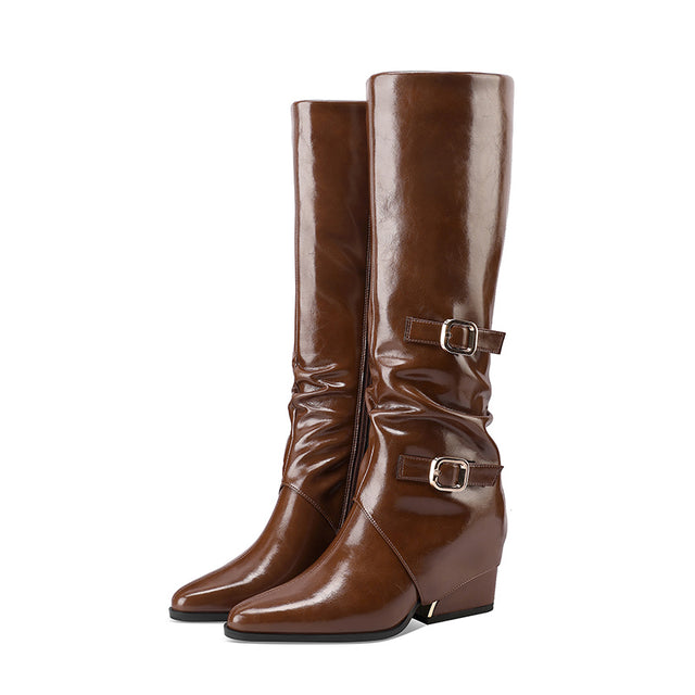 Veltique Chic Slip-On Boots