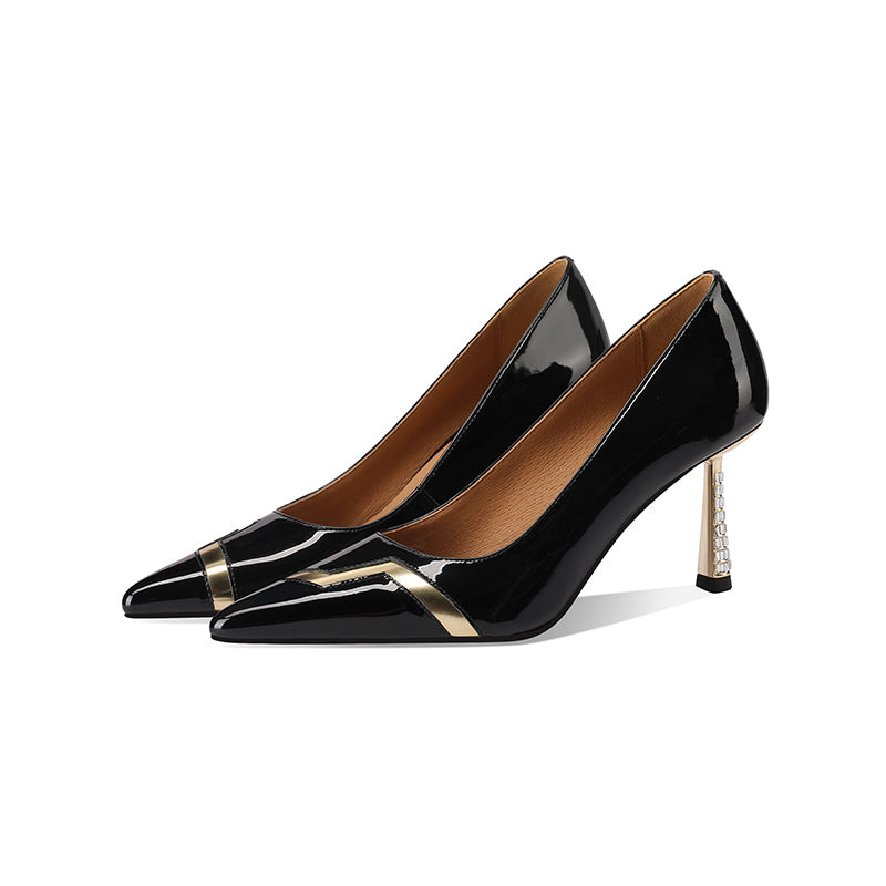 Auburnyx Ebonique Office Stilettos