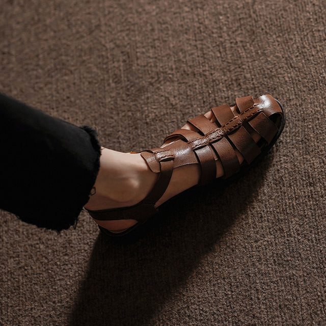 Opulessa Crocodile Pattern Sandals