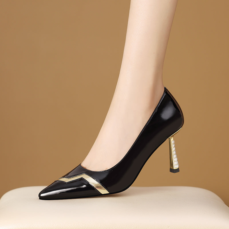 Auburnyx Ebonique Office Stilettos