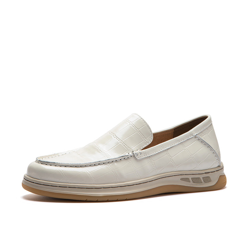Veltique Croc-Textured Glide Loafers