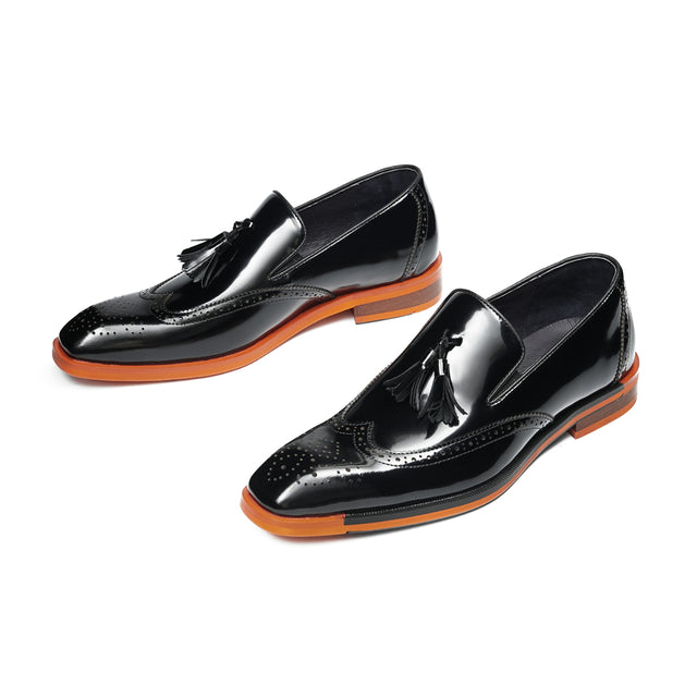 Aurastyle Ebonique Leather Brogues