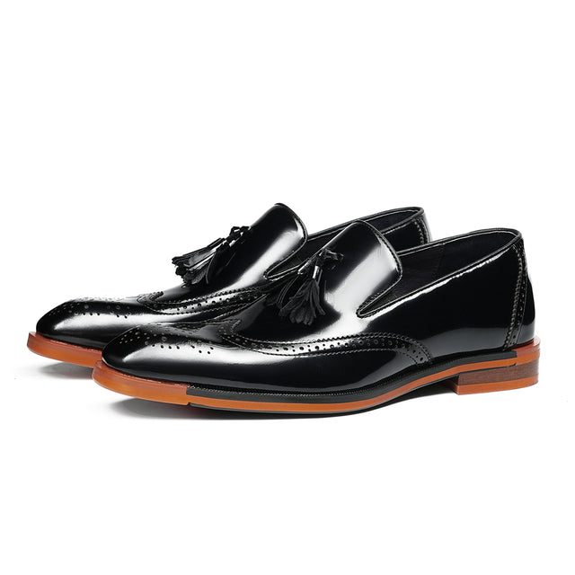 Aurastyle Ebonique Leather Brogues