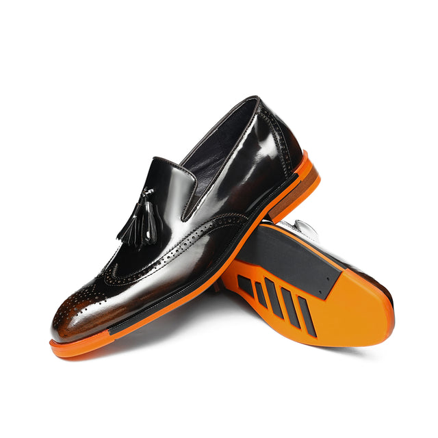 Aurastyle Ebonique Leather Brogues