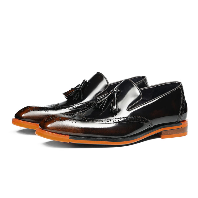 Aurastyle Ebonique Leather Brogues