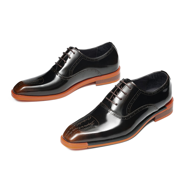 Aurastyle Ebonique Leather Brogues