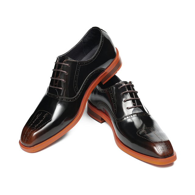 Aurastyle Ebonique Leather Brogues