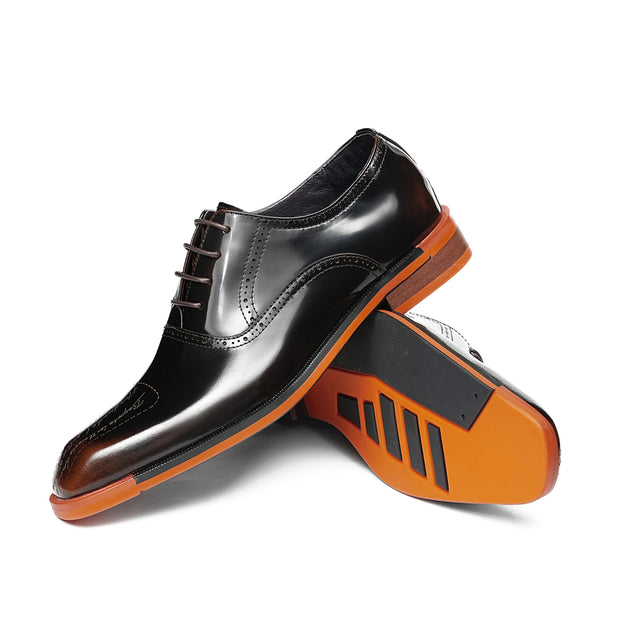Aurastyle Ebonique Leather Brogues