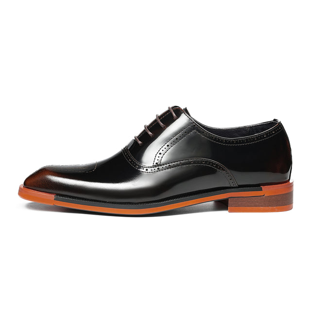 Aurastyle Ebonique Leather Brogues