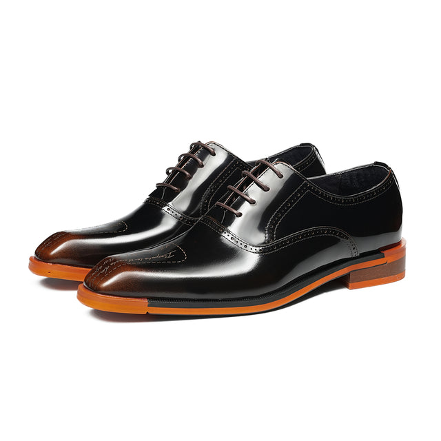 Aurastyle Ebonique Leather Brogues